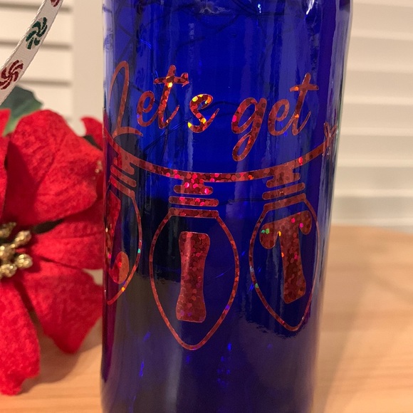 Small blue let’s get lit Lantern - Picture 1 of 1